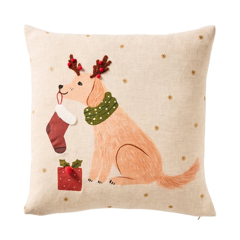 Festive Labrador Cushion