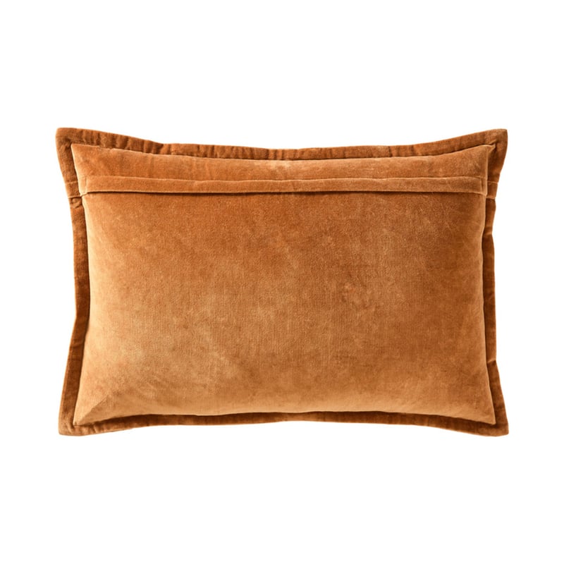 Bombay Deep Tobacco Stripe Velvet Cushion