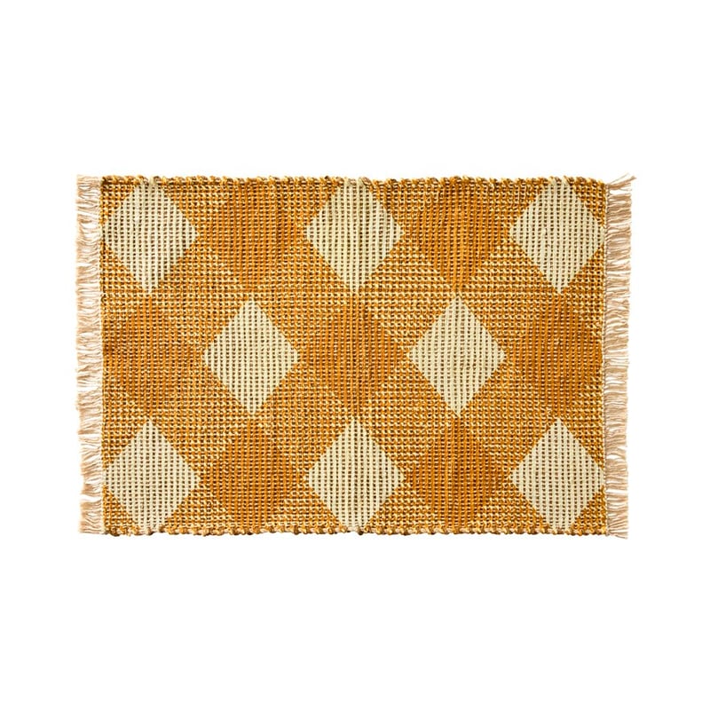 Monte Mustard Check Indoor Mat