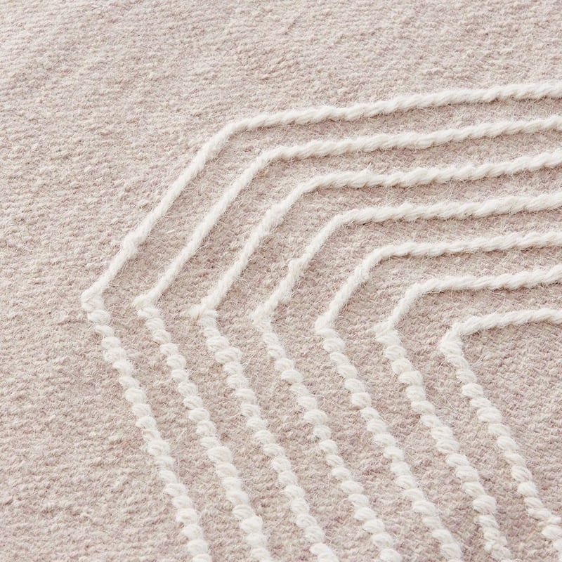 Leonie Natural and White Rug Runner