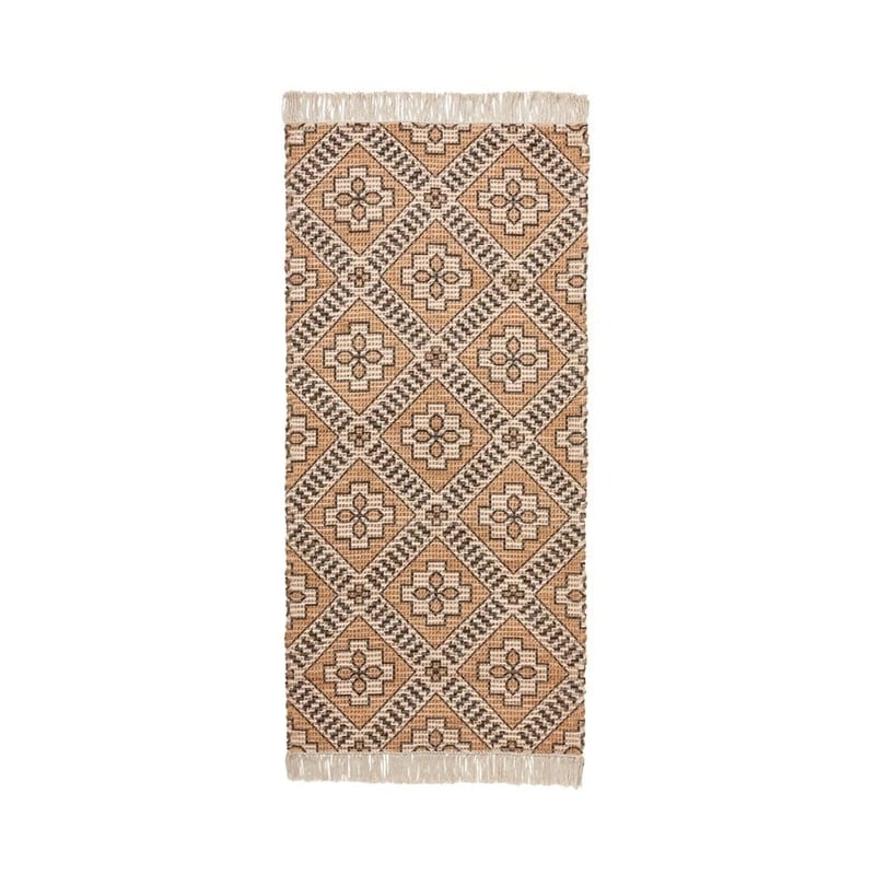 Finland Natural & Black Rug Runner