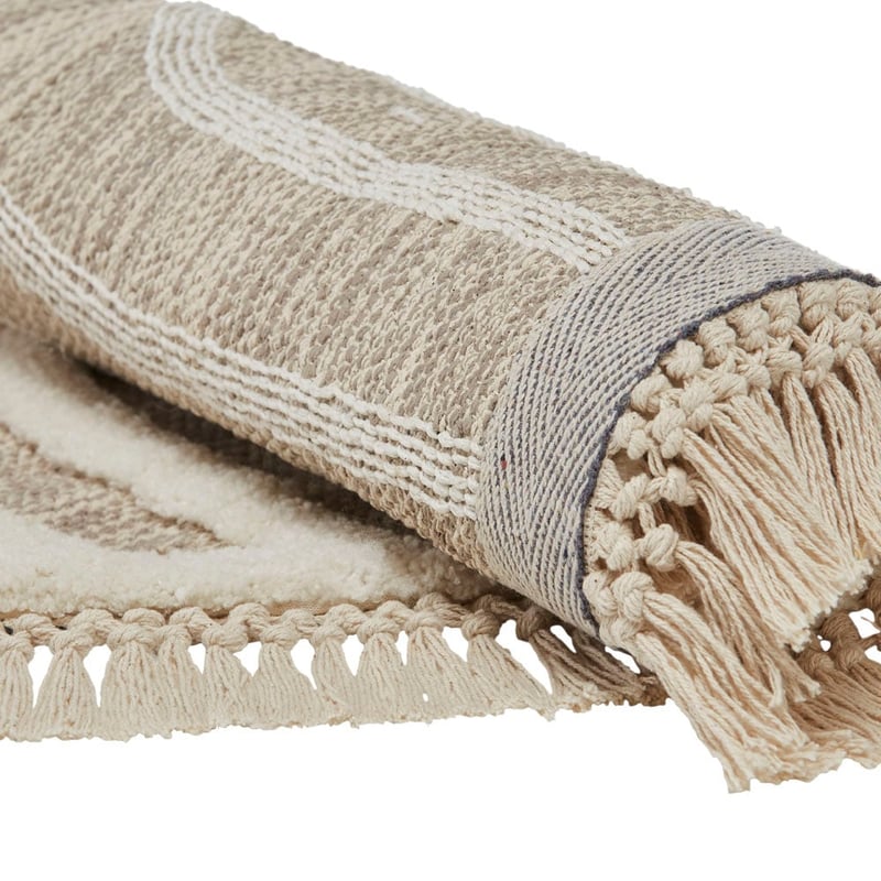 Archie Natural & Ivory Round Rug