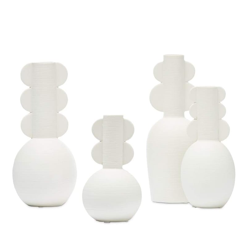 Sadie White 2 Wings Vase
