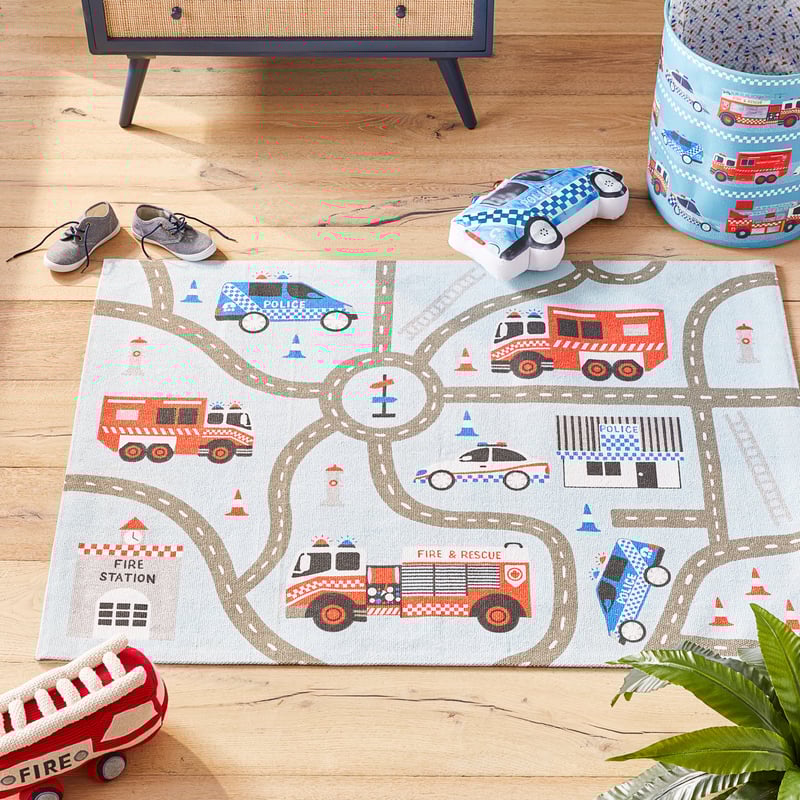 Lights & Sirens Designer Rug