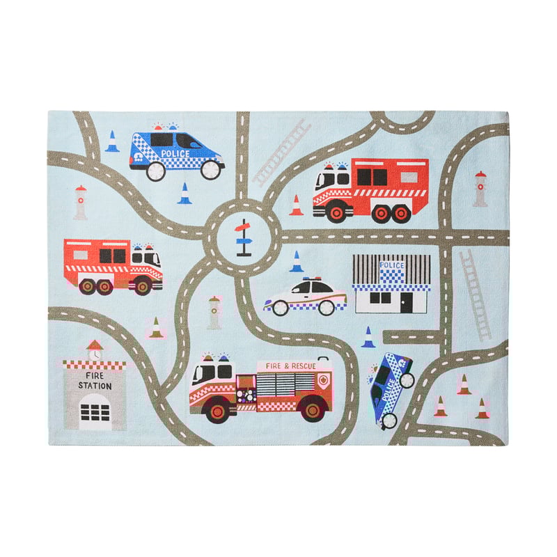 Lights & Sirens Designer Rug