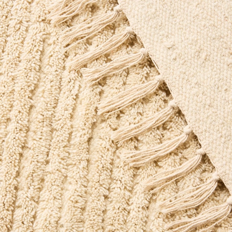 Bosko Almond Wool Rug Runner