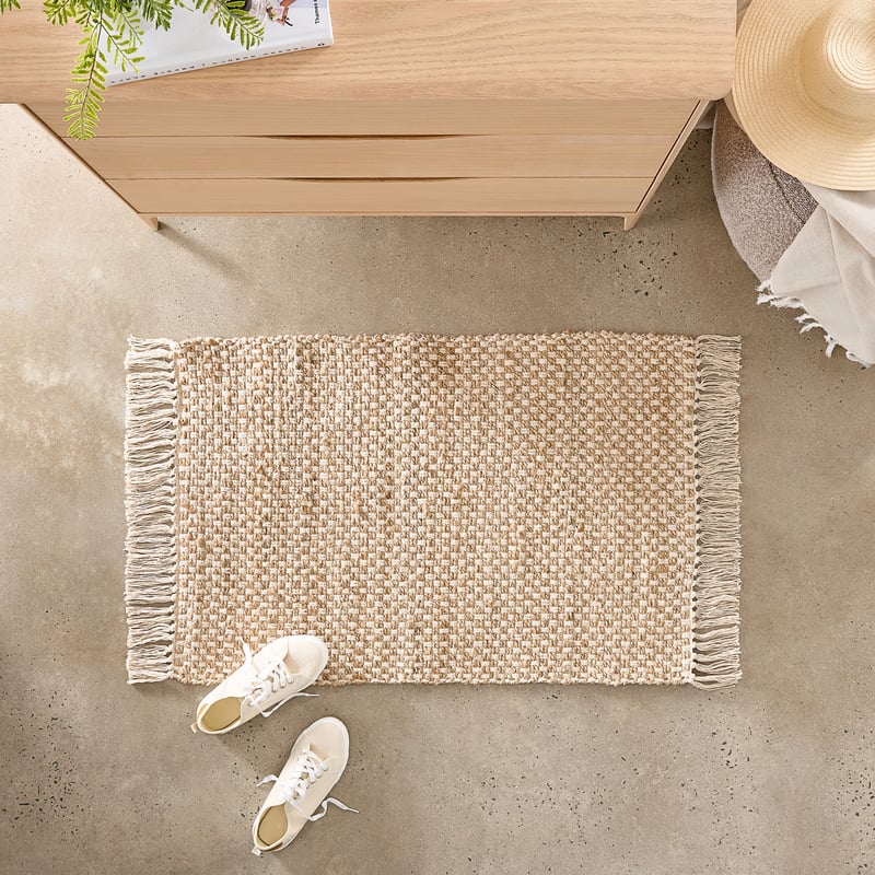 Palermo Natural Check Indoor Mat