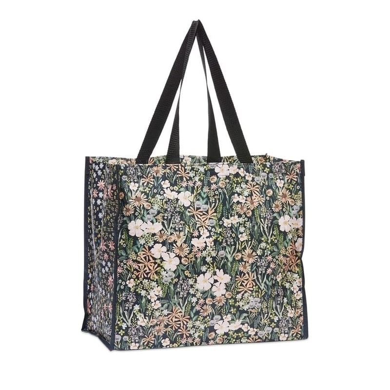 Wild Garden Navy Reusable Medium Bag