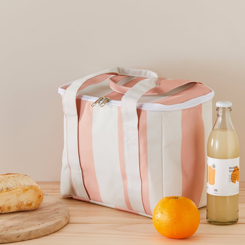 Capri Pink Stripe Lunch Bag
