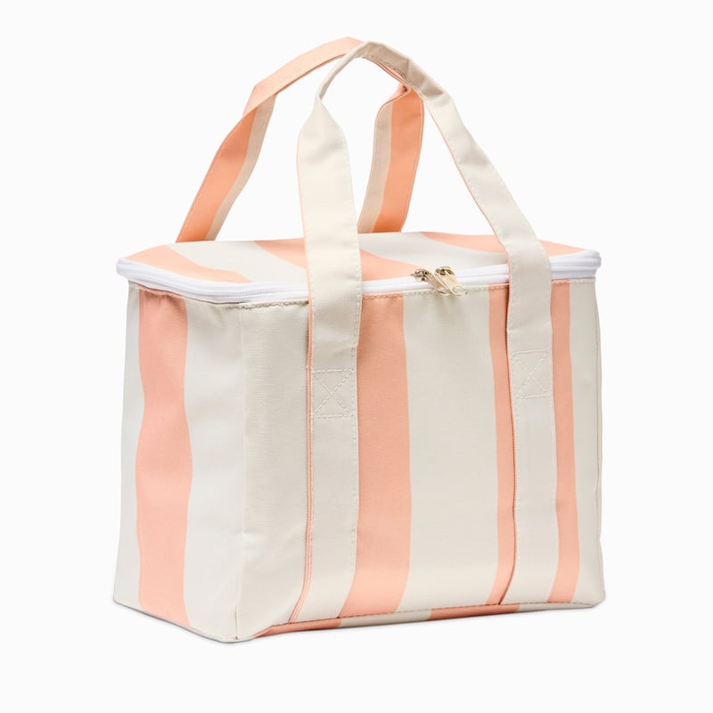 Capri Pink Stripe Lunch Bag