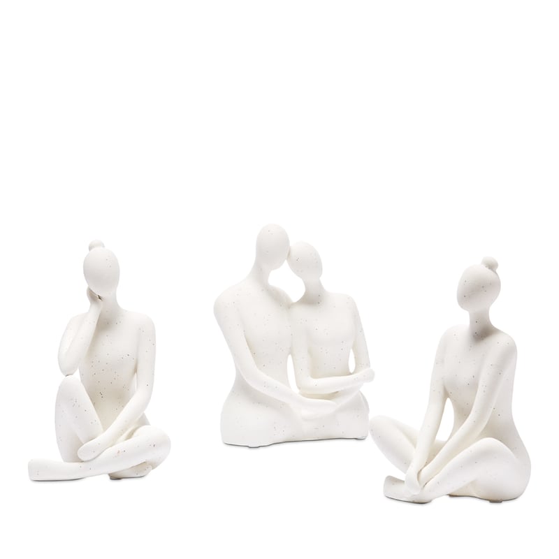 Contemplation White Statues