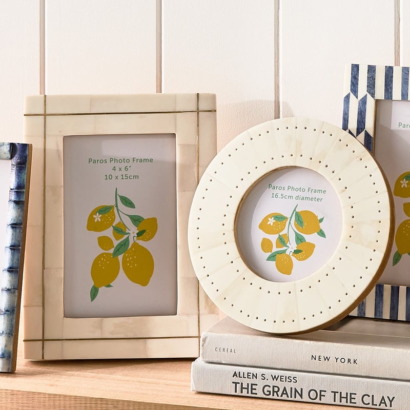 Paros Ivory and Gold Photo Frame