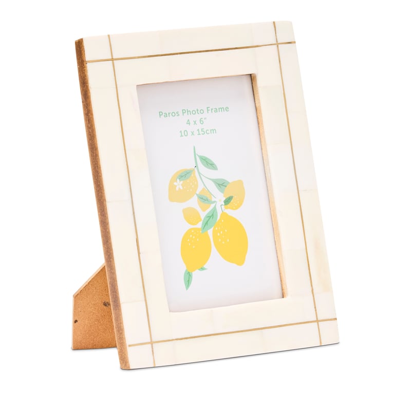 Paros Ivory and Gold Photo Frame