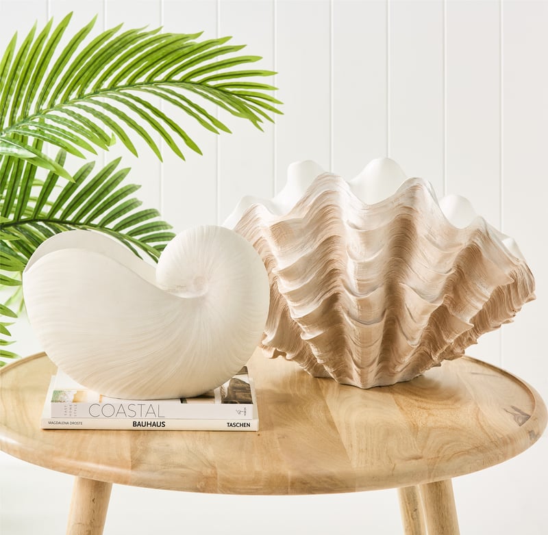 Marine Life Conch Statue