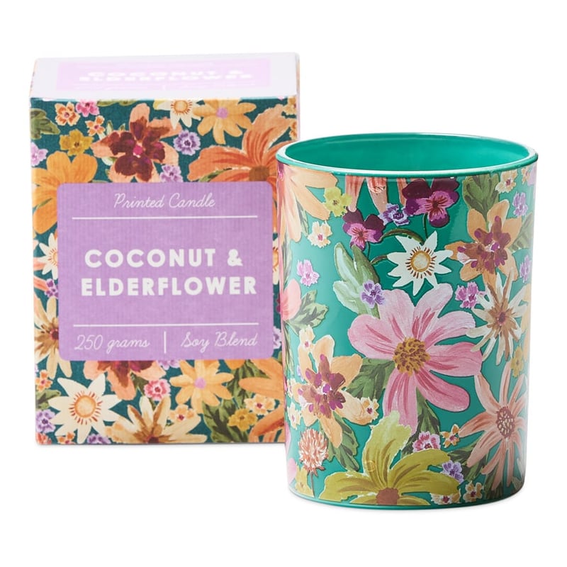 Harriet Coconut & Elderflower Printed Candle 250g