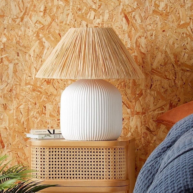 Mali White & Natural Large Table Light