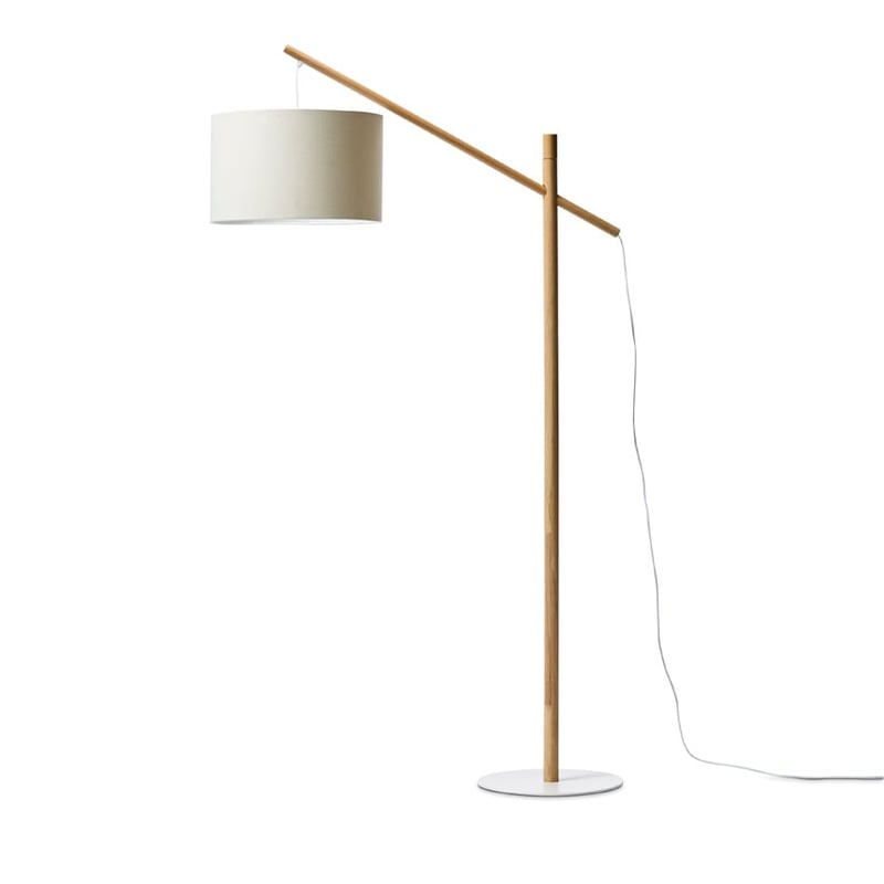 Oslo Natural & White Floor Light