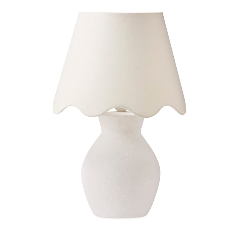 Scallop White Table Light