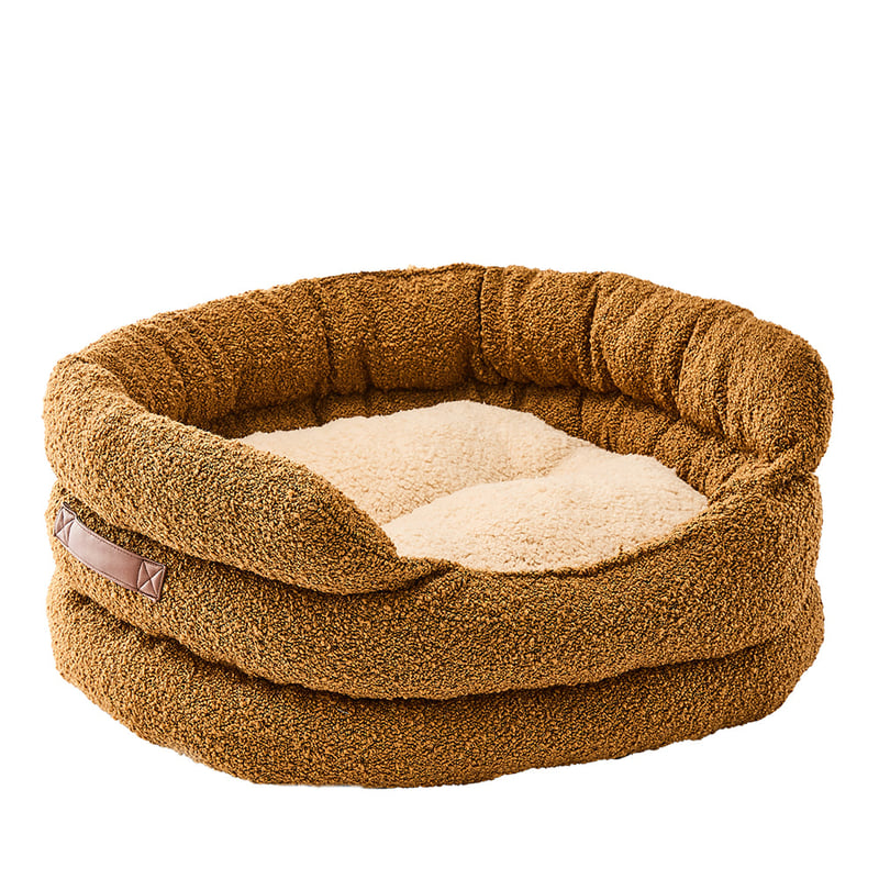 Ziggy Cedar Boucle Pet Bed