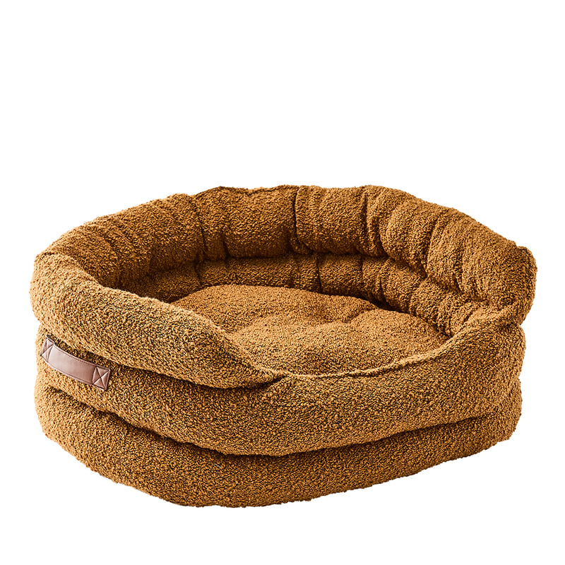 Ziggy Cedar Boucle Pet Bed