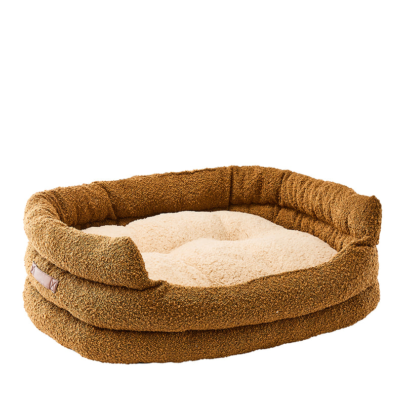 Ziggy Cedar Boucle Pet Bed