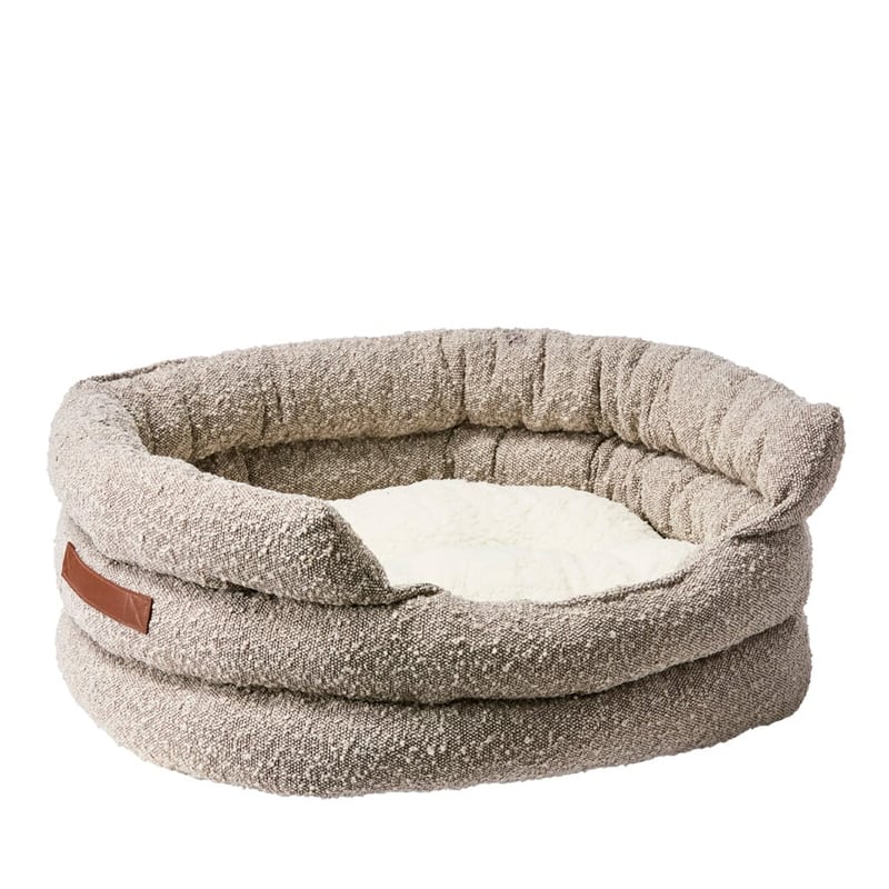 Ziggy Corduroy Dove Boucle Pet Bed
