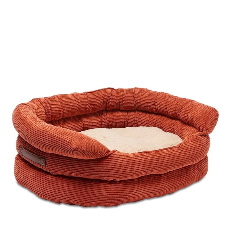 Ziggy Rust Corduroy Pet Bed