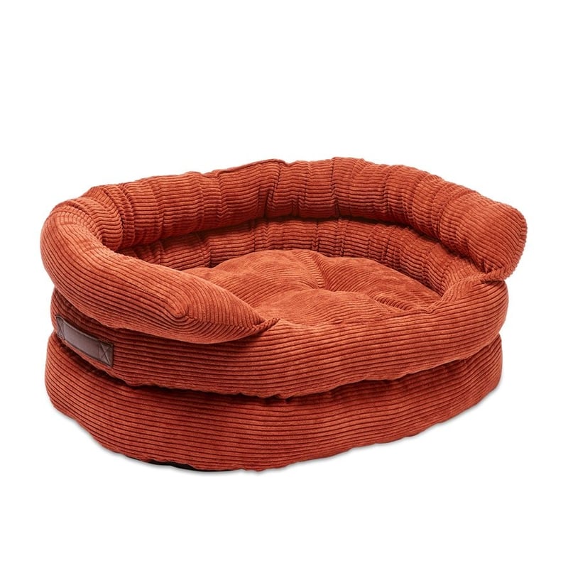 Ziggy Rust Corduroy Pet Bed