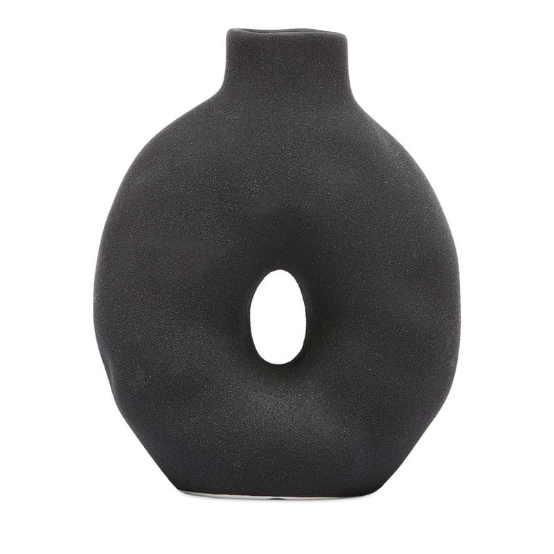 Circle Black Ring Vase 