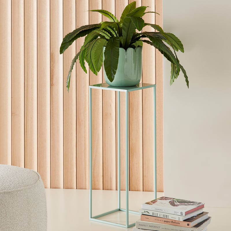 Carlos Sea Foam Plant Stand