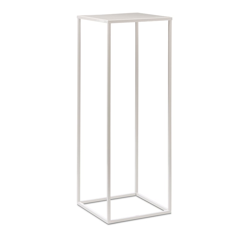 Carlos White Gloss Plant Stand