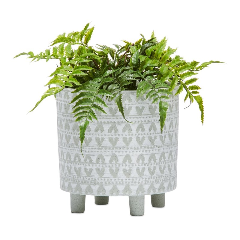 Sage & White Imprint Pot