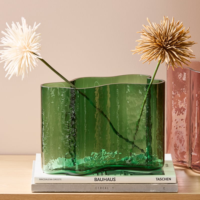 Sea Glass Green Cloud Vase