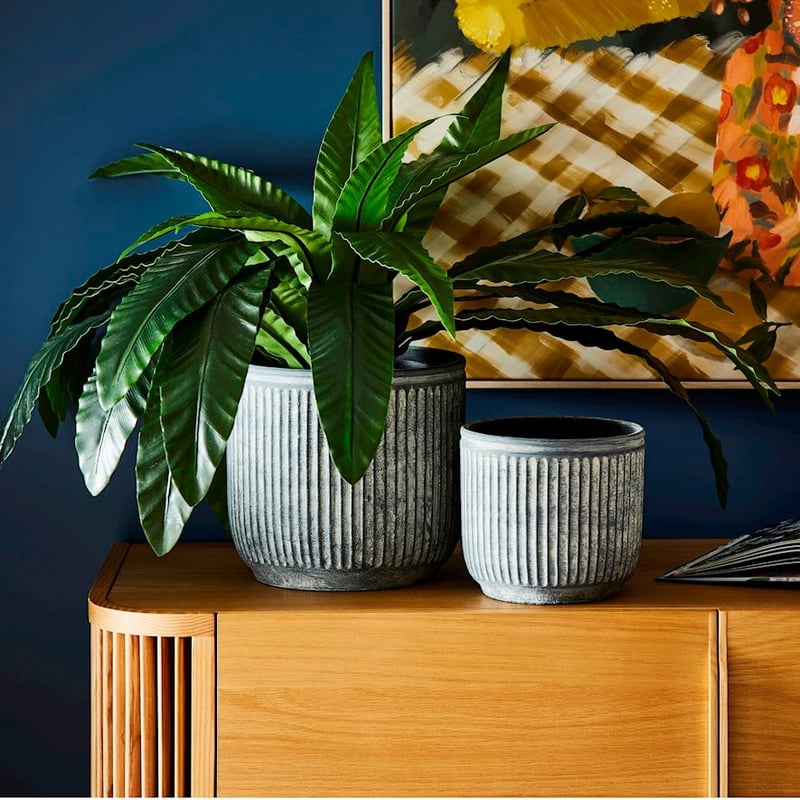 Provincial Slate Blue Pot