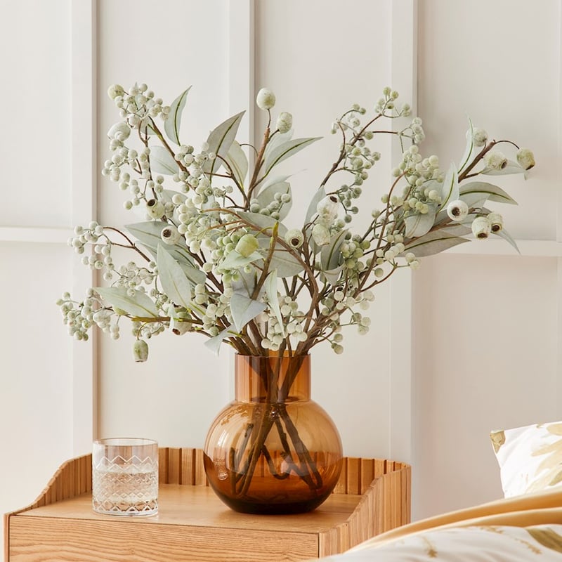 Balloon Dark Amber Glass Vase