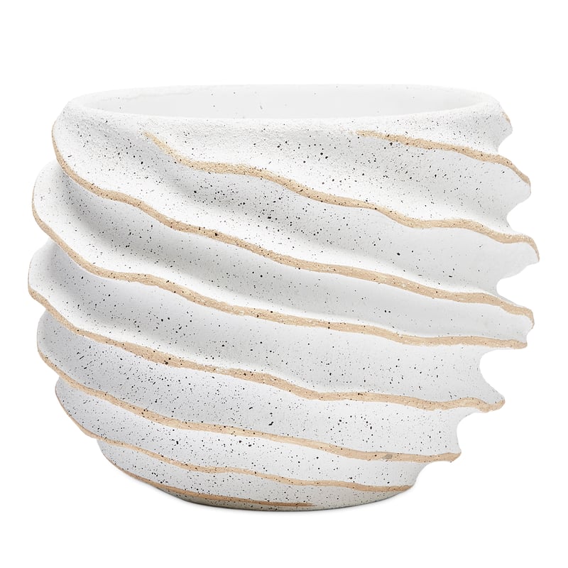 Wave White Pot