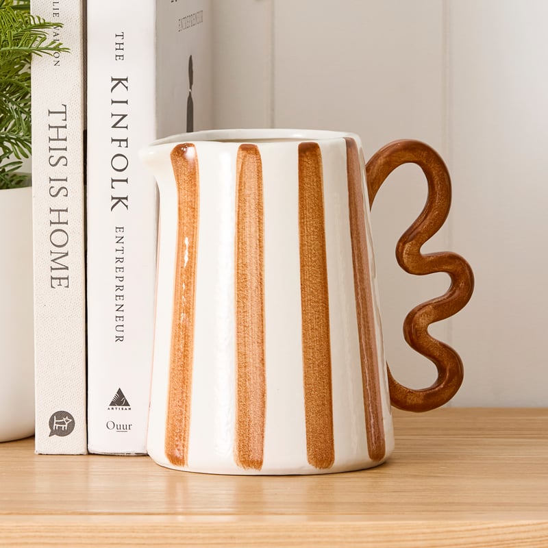 Bambini Rust Stripe Vase Collection