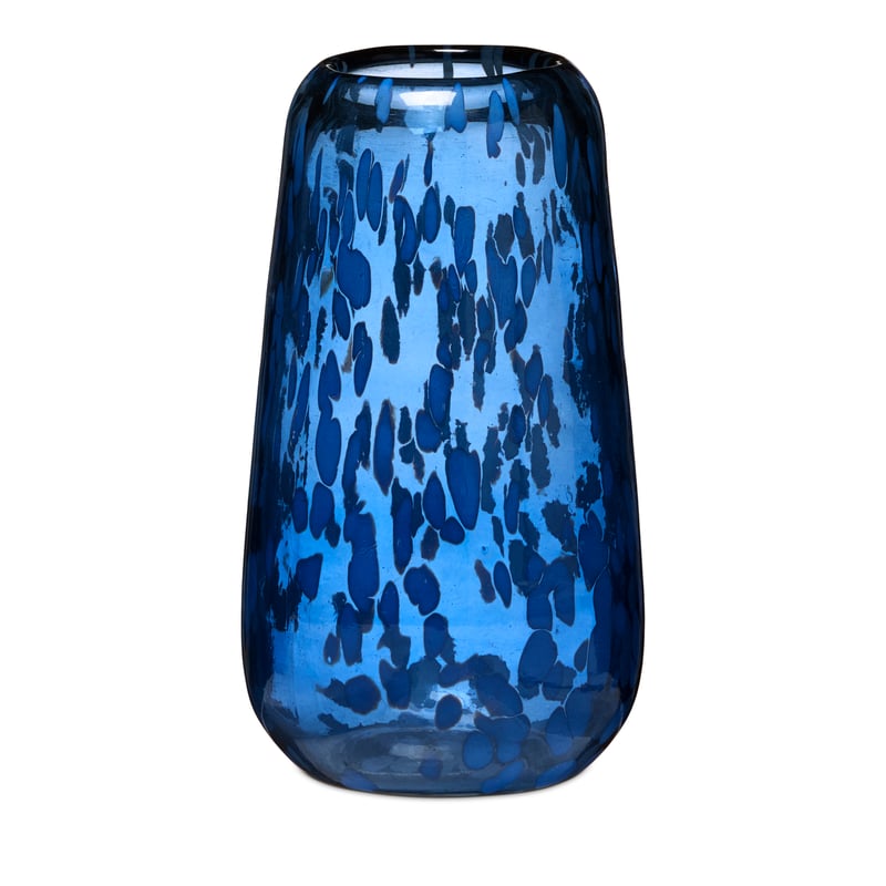 In Bloom Blue Glass Vase