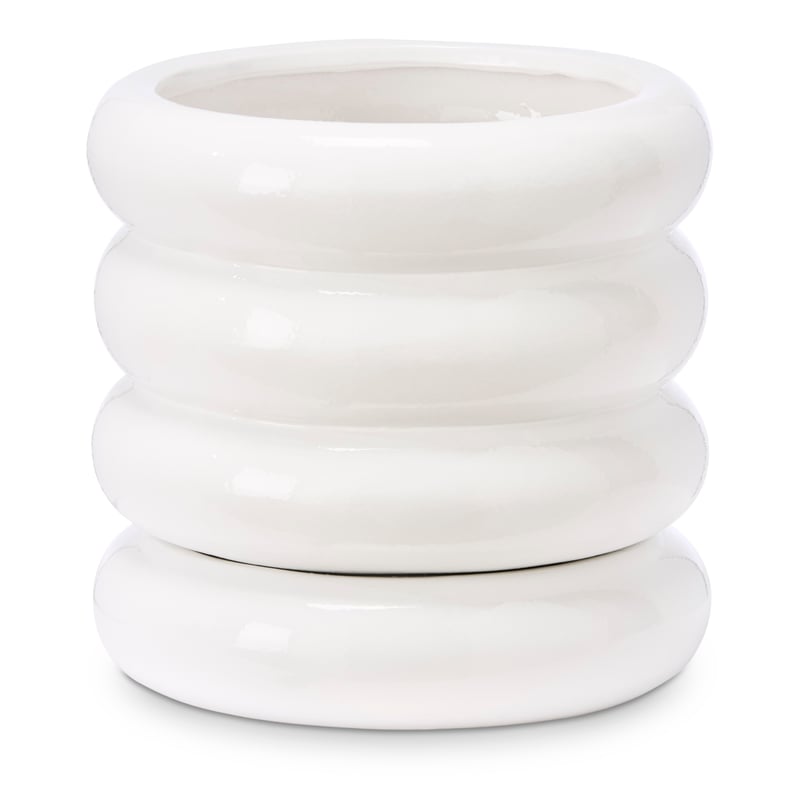 Siglo Cylindrical White Pot