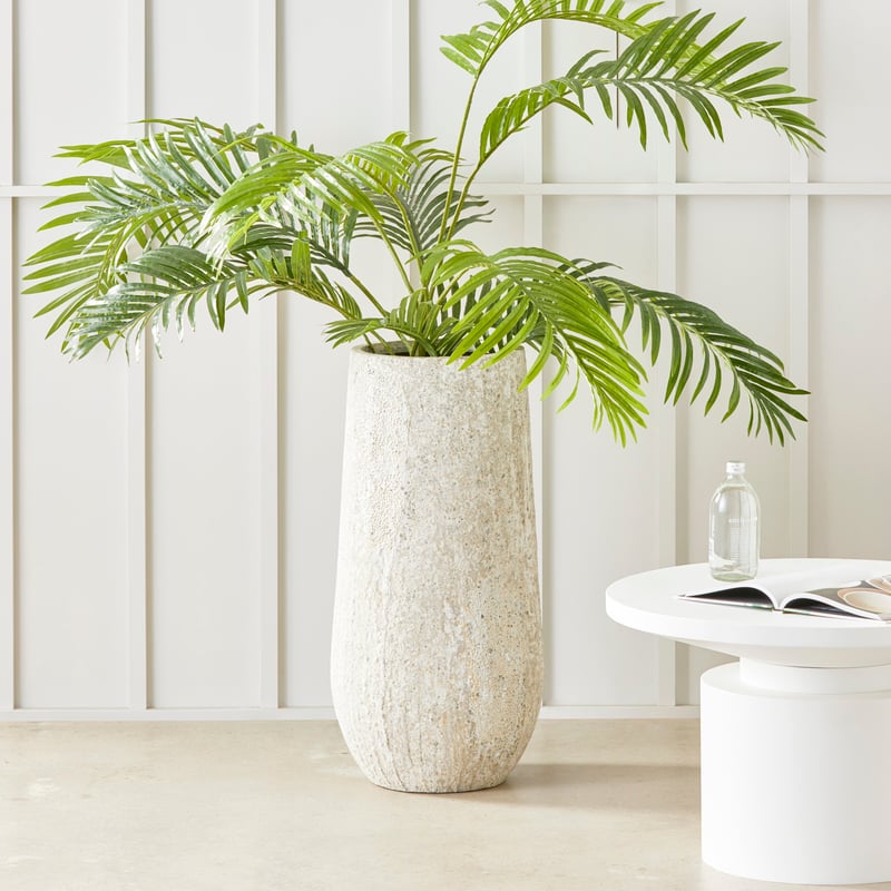 Odyssey Rustic Tall White Pot