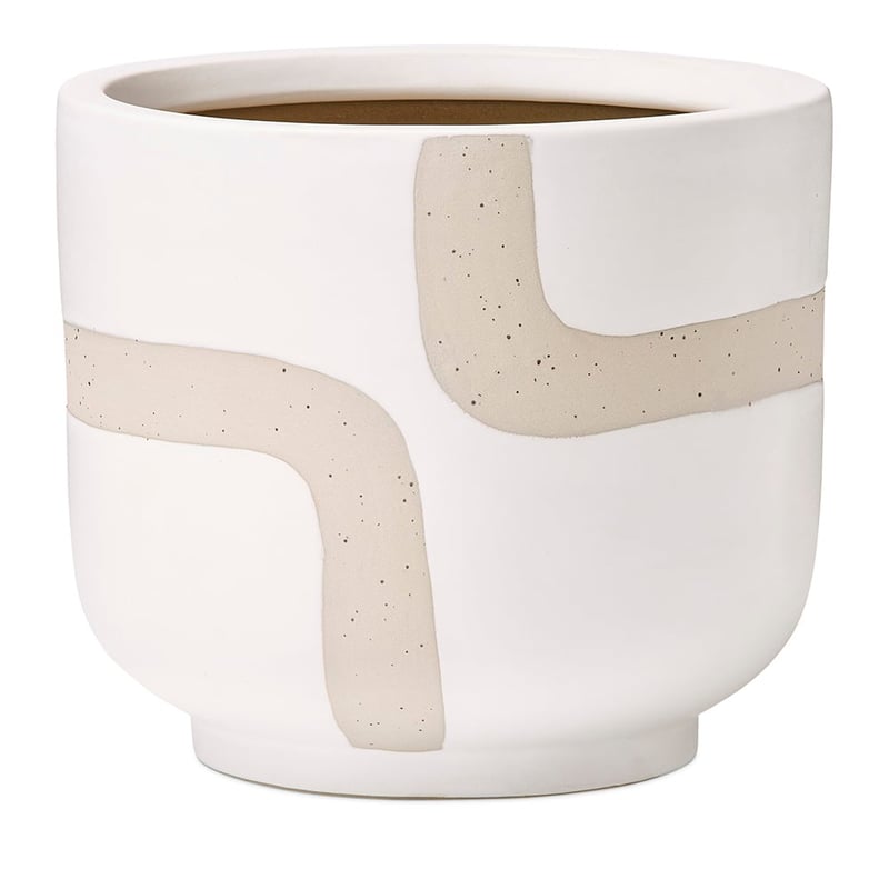 Salvador Pot White Leather