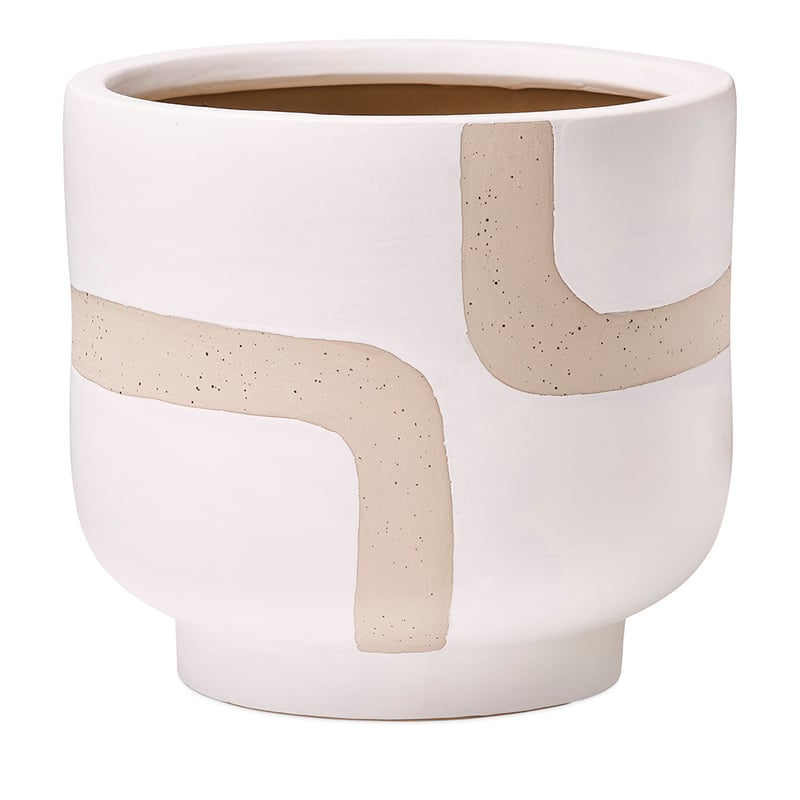 Salvador Pot White Leather