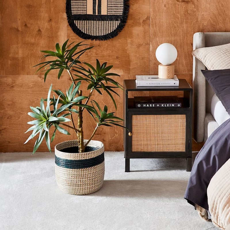 Zebra Natural, Black & White Stripe Basket