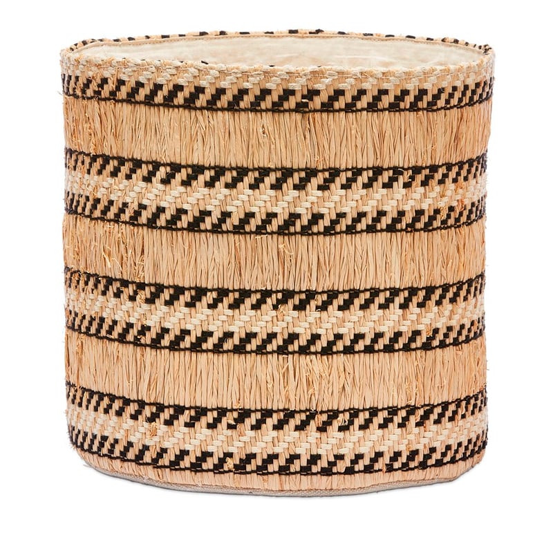 Kochi Natural & Black Check Basket