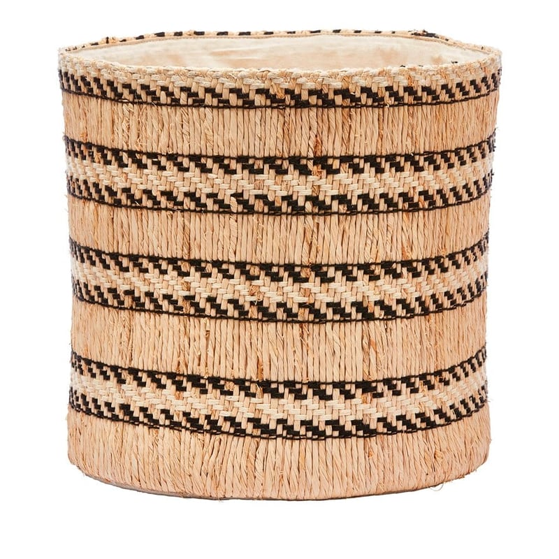 Kochi Natural & Black Check Basket