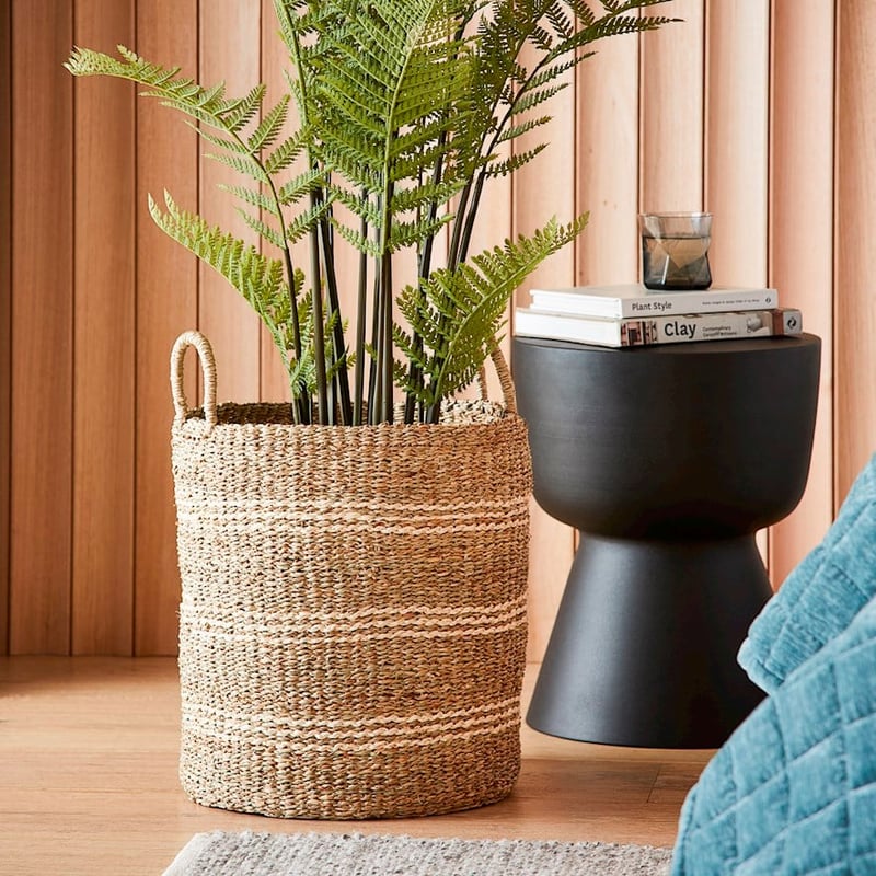 Nha Trang Natural & Bleach Stripe Basket