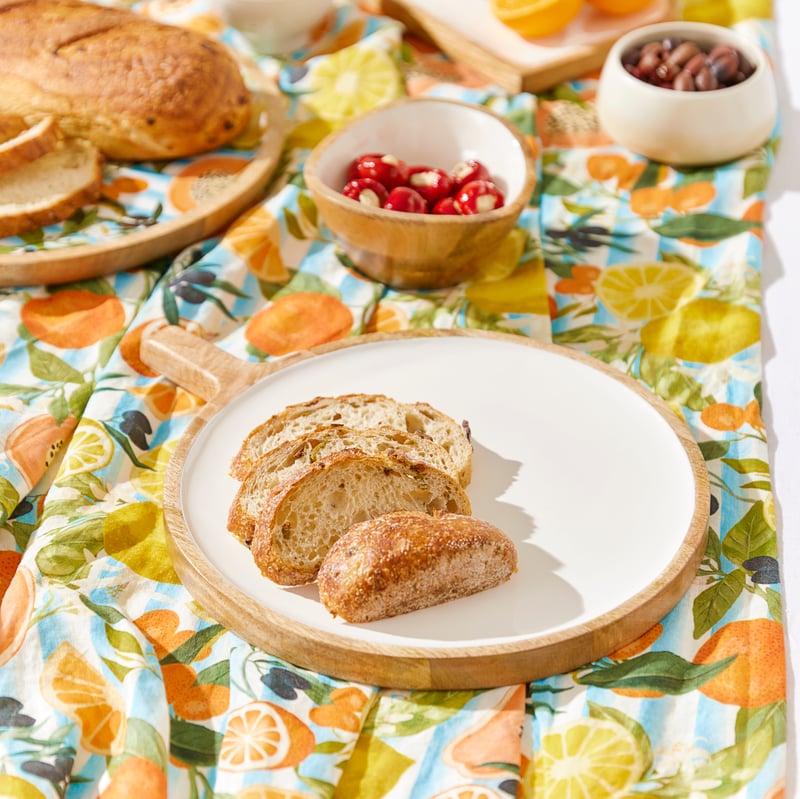Blanco Natural & White Timber Food Platter