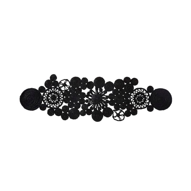 Makemo Black Circles Table Runner 