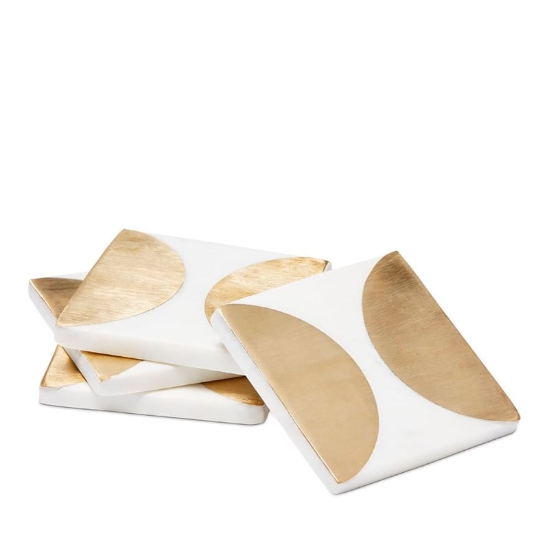 Marble White & Gold Circle Collection