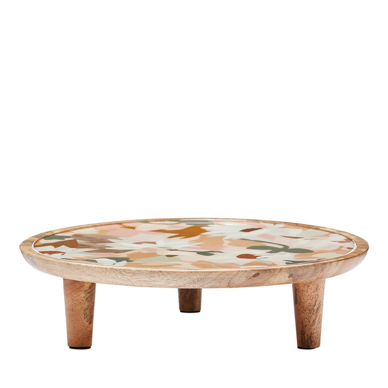 Kimmy Hogan Paper Daisies Large Timber Platter